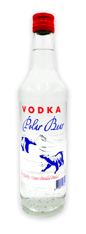 Polar Bear Vodka bottle